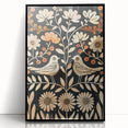 Scandinavian Wall Art | Nordic Beige and Peach Bird Print | Hygge Style