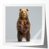 Black bear wall art print showcasing a striking design with vibrant colors and intricate details, ideal for nature-themed home decor. Perfect for wildlife enthusiasts.