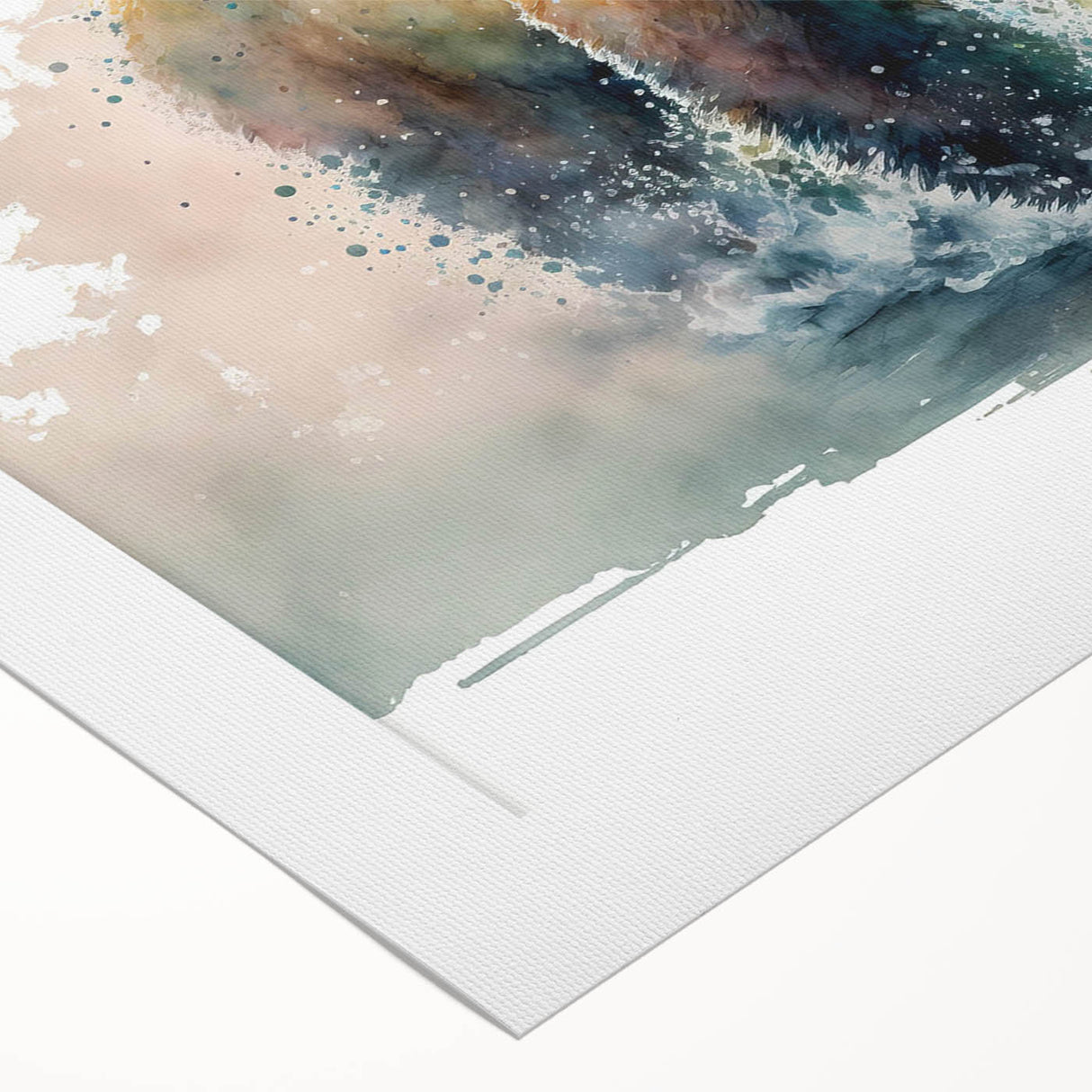 Brown bear wall art canvas print showcasing a detailed, realistic design, perfect for nature-themed decor. The artwork captures the essence of wildlife with rich colors and textures, making it an ideal addition to any space.