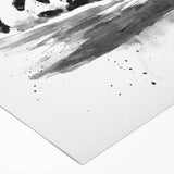 Panda bear design wall art on rolled canvas, showcasing vibrant colors and whimsical features, perfect for children's room decor or playful spaces.