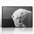 Framed wall art showcasing a striking polar bear design in black acrylic, perfect for adding a contemporary touch to any modern decor. This piece emphasizes wildlife conservation and nature appreciation, making it ideal for animal lovers and eco-conscious consumers.