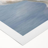 Polar bear wall art design on rolled canvas, showcasing a striking depiction of a majestic polar bear against a vibrant icy background, perfect for nature lovers and home decor enthusiasts.