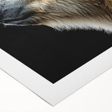 Polar bear wall art on rolled canvas, showcasing a vibrant design with intricate details and textures, perfect for wildlife enthusiasts and home decor. The artwork is packaged securely in a cardboard tube for safe delivery and display.