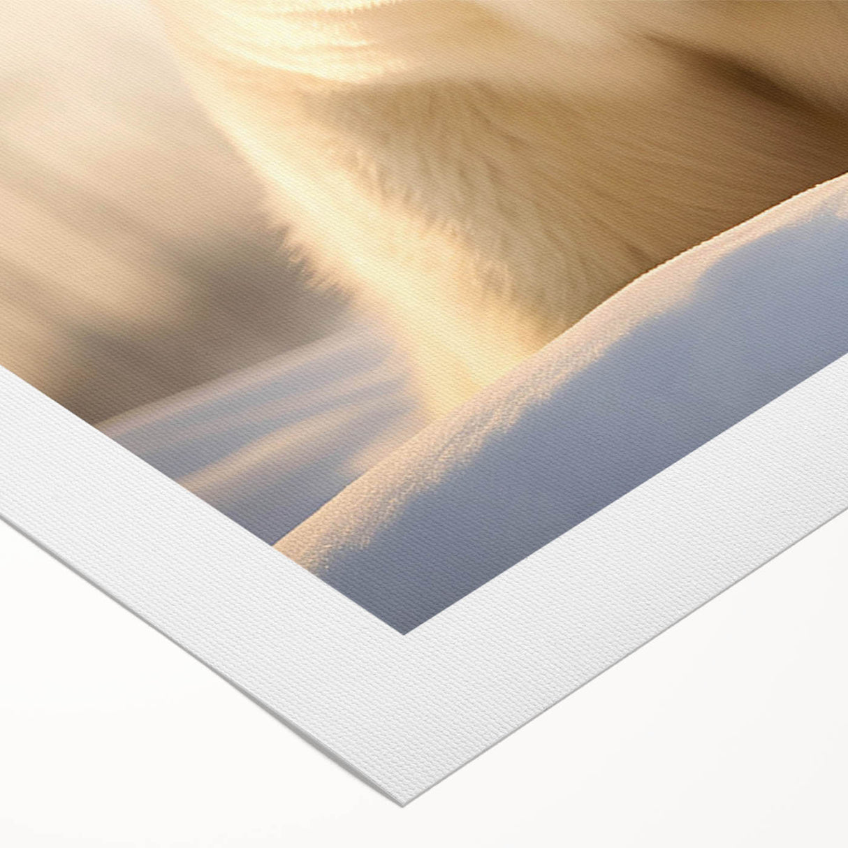Rolled canvas artwork showcasing a striking polar bear design, featuring vivid colors and intricate details, ideal for adding a touch of nature-inspired decor to any space.