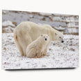 Polar bear wall art design featuring a sleek acrylic glass finish, showcasing a side view of the majestic animal. Ideal for nature-themed decor, this collection adds a modern touch to any space.