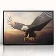 Framed wall art piece showcasing a vibrant, abstract bird design in black and colorful hues, perfect for enhancing modern home decor and artistic spaces.