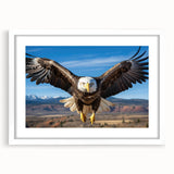 Framed wall art featuring a collection of colorful bird illustrations, set in a sleek white frame with a mat, perfect for modern home decor.