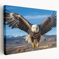 Stretched canvas wall art showcasing a vibrant birds of prey design, featuring detailed illustrations and rich colors, ideal for nature lovers' decor.