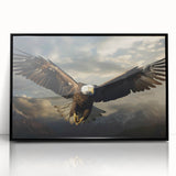 Framed acrylic wall art featuring a striking birds of prey design, showcasing vibrant colors and intricate details, perfect for wildlife enthusiasts and home decor.