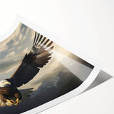 Colorful wall art print showcasing a vibrant design of various birds, featuring intricate details and patterns, rolled for easy display and transport.