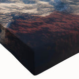 Close-up of a vibrant stretched canvas print depicting a dynamic African birds of prey design, showcasing intricate details and bold colors, perfect for wall decor.