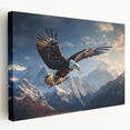 Stretched canvas wall art depicting a vibrant collection of birds, showcasing intricate details and rich colors, ideal for enhancing home decor with nature themes.