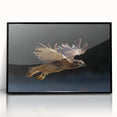 Framed acrylic wall art featuring a collection of birds in flight, showcasing vibrant colors and intricate designs, perfect for modern home decor.