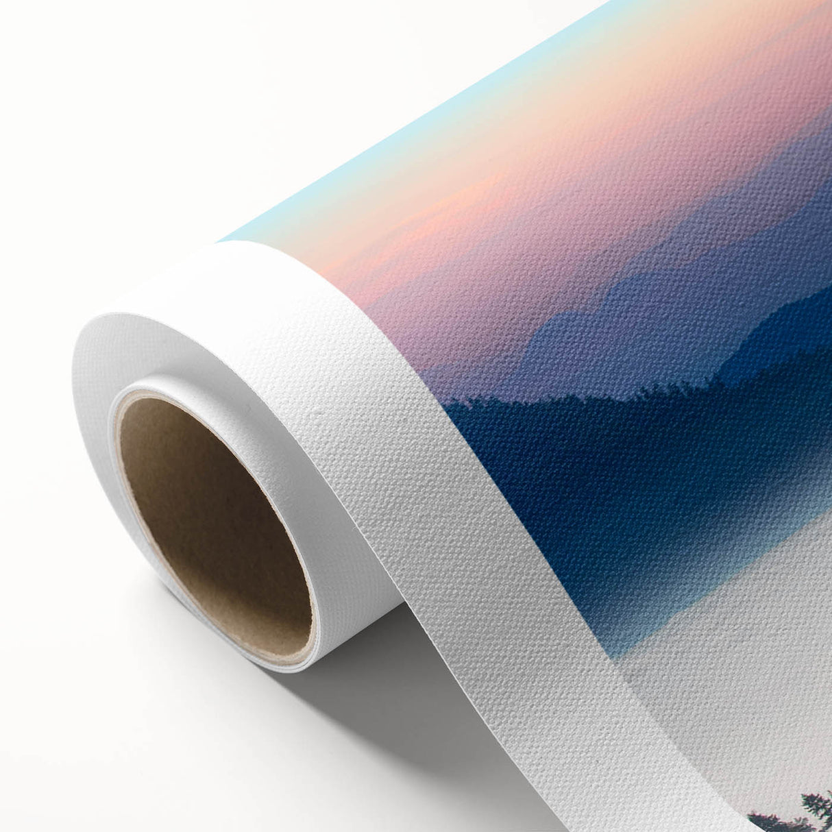 Vibrant rolled canvas artwork showcasing a striking design of various birds in flight, perfect for modern home decor, featuring vivid colors and intricate details.