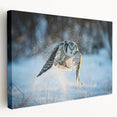 Stretched canvas wall art showcasing a vibrant bird design in rich colors, ideal for home decor, emphasizing nature's beauty and artistry. Perfect for bird lovers.
