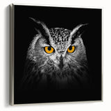Framed canvas wall art showcasing a stunning silver side view of birds in flight, part of the 'Birds of Pray' collection, perfect for modern decor.