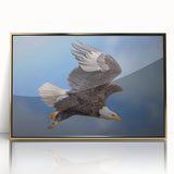 Framed wall art showcasing a collection of birds in flight, designed with a gold-acrylic finish, perfect for adding elegance to any room decor.