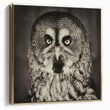 Framed canvas wall art showcasing a vibrant birds of prey design, featuring intricate details and a gold frame. Ideal for enhancing home decor with a touch of nature.