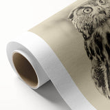 Rolled canvas artwork showcasing a vibrant design of birds, emphasizing intricate details and colors, ideal for home decor enthusiasts seeking unique wall art options.