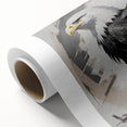 Vibrant rolled canvas wall art showcasing a stunning design of various birds in flight, featuring rich colors and intricate details, ideal for home decor.