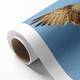 Soaring Bird of Prey - Majestic Eagle Wall Art in Clear Blue Sky