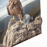 Eagle on Mountain Peak - Majestic Birds of Prey Wall Art Landscape