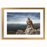 Eagle on Mountain Peak - Majestic Birds of Prey Wall Art Landscape