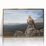 Eagle on Mountain Peak - Majestic Birds of Prey Wall Art Landscape