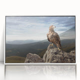 Eagle on Mountain Peak - Majestic Birds of Prey Wall Art Landscape