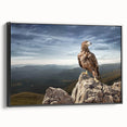 Eagle on Mountain Peak - Majestic Birds of Prey Wall Art Landscape