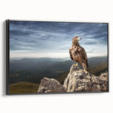 Eagle on Mountain Peak - Majestic Birds of Prey Wall Art Landscape