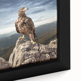 Eagle on Mountain Peak - Majestic Birds of Prey Wall Art Landscape