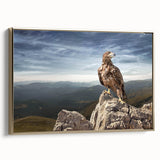 Eagle on Mountain Peak - Majestic Birds of Prey Wall Art Landscape