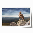 Eagle on Mountain Peak - Majestic Birds of Prey Wall Art Landscape