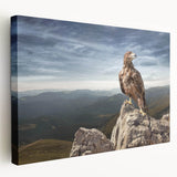Eagle on Mountain Peak - Majestic Birds of Prey Wall Art Landscape