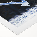 Elegant rolled canvas showcasing a stunning crane design in vibrant colors, perfect for home decor. Ideal for nature lovers seeking unique wall art.