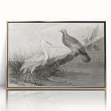 Framed wall art featuring an elegant crane design in gold tones, showcasing intricate details and a modern aesthetic. Ideal for adding sophistication to home decor.