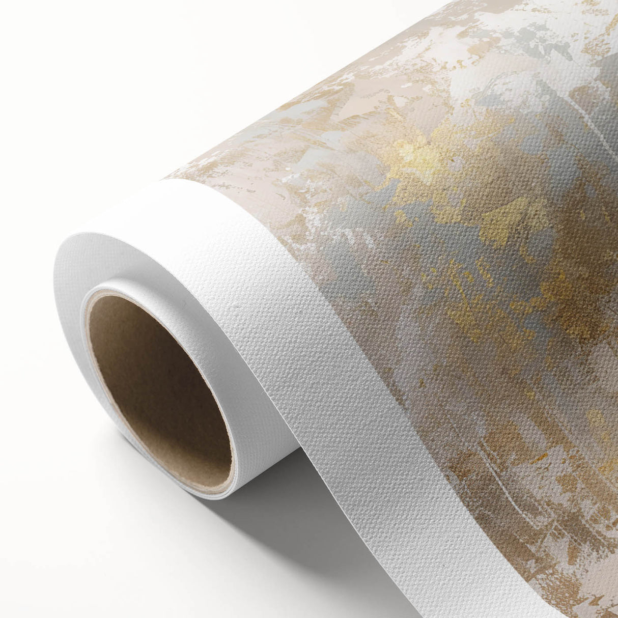 Elegant rolled canvas showcasing a serene crane design, featuring soft pastel colors and intricate details, perfect for enhancing home decor and art collections.
