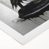 Rolled canvas art featuring a detailed design of a crow and raven, showcasing intricate patterns and rich colors, ideal for enhancing modern home decor.