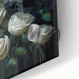 Close-up of a vibrant wall art piece featuring a crow and raven design, showcasing intricate details and rich colors, perfect for bird lovers and modern decor.