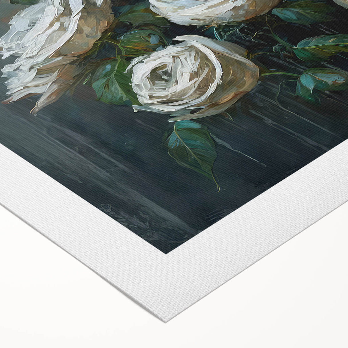 Rolled canvas artwork showcasing a striking design of a crow and raven, featuring intricate details and vibrant colors, perfect for enhancing modern home decor.