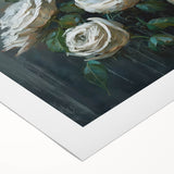 Rolled canvas artwork showcasing a striking design of a crow and raven, featuring intricate details and vibrant colors, perfect for enhancing modern home decor.