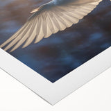 Rolled canvas showcasing a serene dove design in soft pastel colors, ideal for home decor. Perfect for adding elegance to any living space or gallery wall.