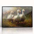 Framed wall art collection featuring a vibrant duck design in acrylic, showcasing a sleek black frame, ideal for modern decor and bird enthusiasts.