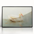 Framed black acrylic wall art featuring a vibrant duck design in an 8-piece collection, ideal for modern home decor, highlighting nature-inspired aesthetics.
