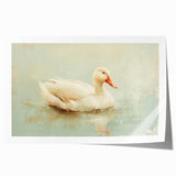 Colorful duck-themed wall art print featuring vibrant illustrations of various duck species, designed to enhance home decor with a playful nature vibe.