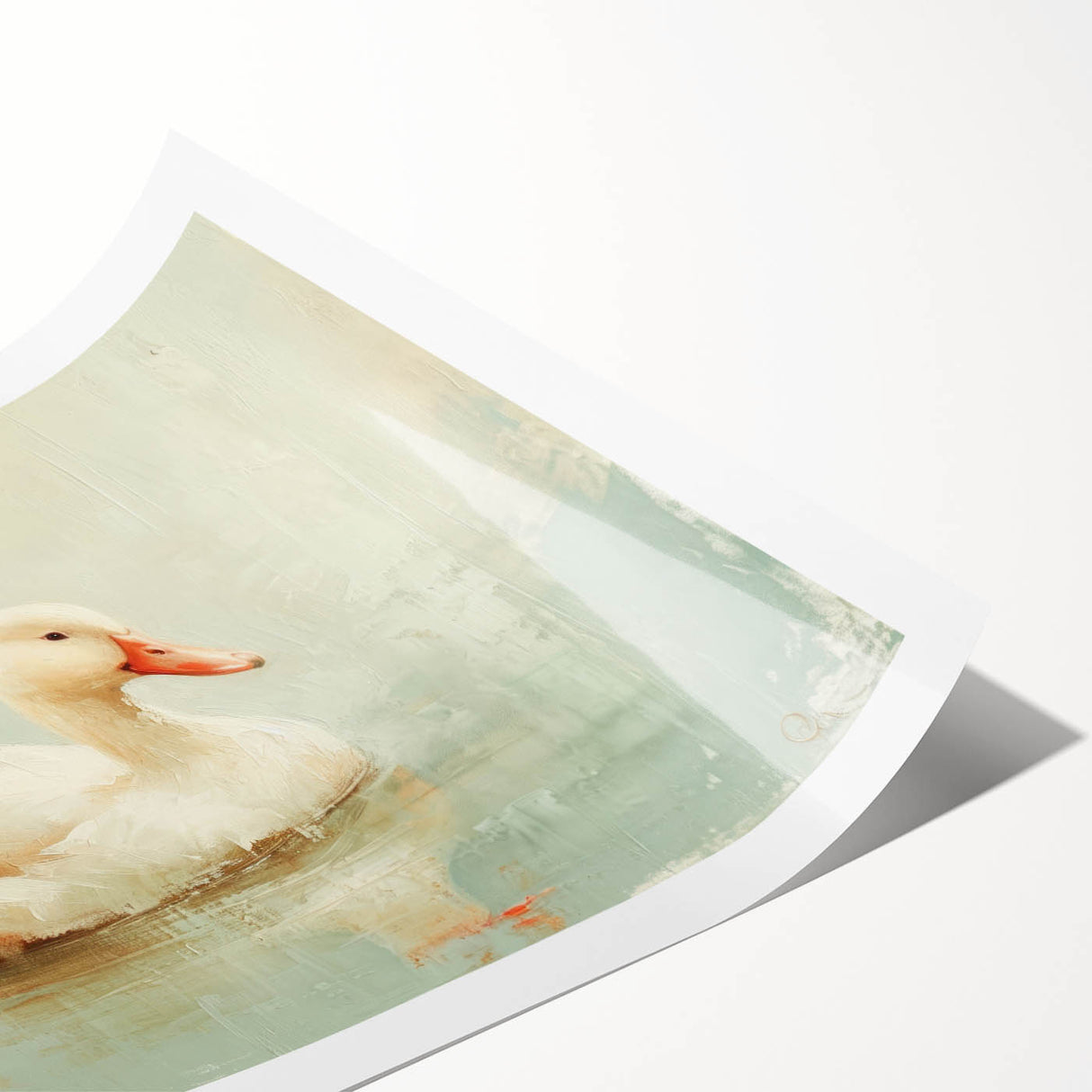Colorful duck-themed wall art print showcasing vibrant illustrations of various duck species against a light background, ideal for enhancing home decor with a touch of nature.