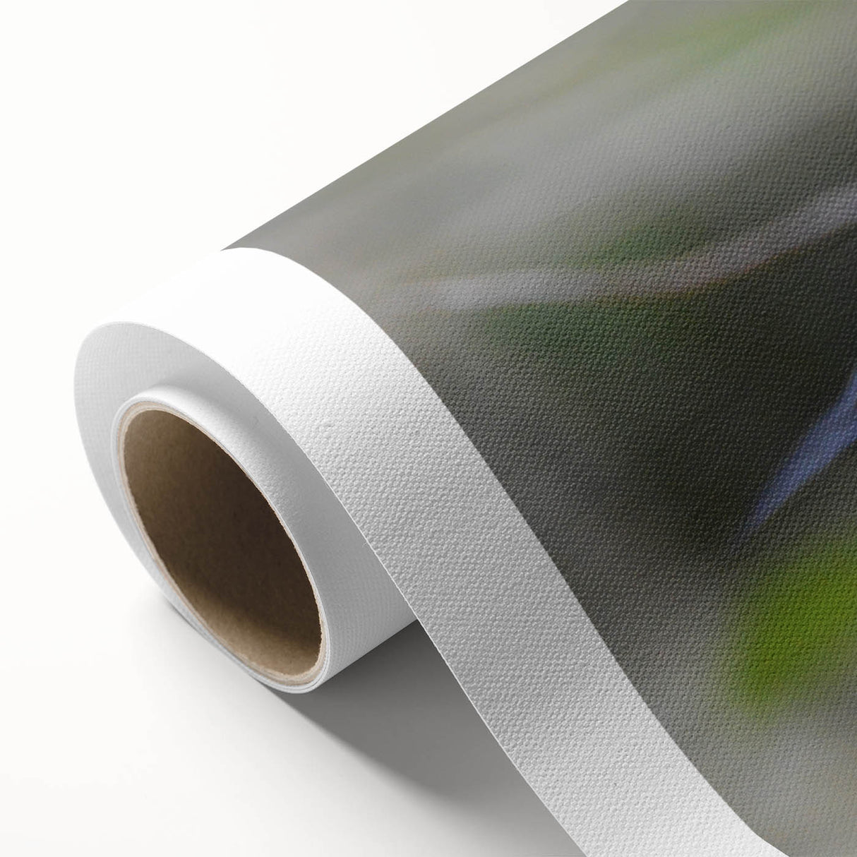 Colorful rolled canvas artwork depicting various garden birds in a vibrant, nature-inspired design, perfect for home decor. Packaged securely in a sturdy cardboard tube for safe delivery.
