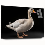 Elegant wall art featuring a side view of a goose design, crafted from acrylic glass, showcasing vibrant colors and intricate details, perfect for home decor enhancement.