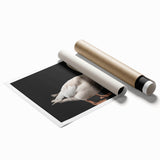 Rolled print showcasing a whimsical goose design, featuring vibrant colors and intricate details, ideal for enhancing home decor with a touch of nature-inspired art.